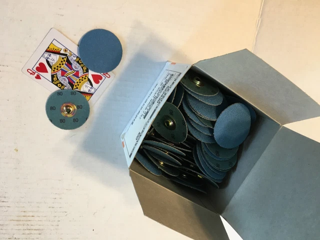 (100) 2" 80 Grit Socatt Quick Change 2 Ply  Discs Standard Abrasives 522430*Usa*