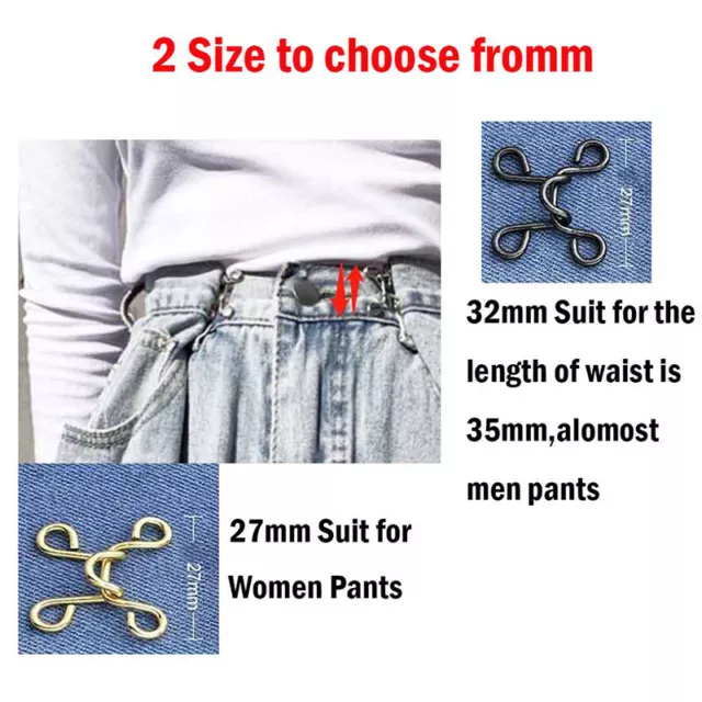 27/32MM Nail-free Waist Buckle Waist Closing Adjustable Snap Button Resuable