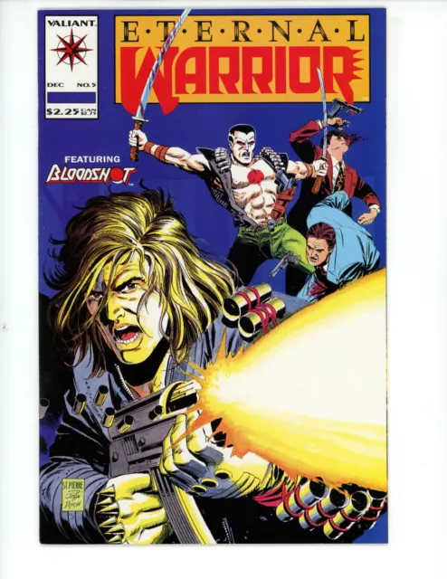 Eternal Warrior #5 1992 VF+ Kevin VanHook Joe St. Valiant Bloodshot Comic Book