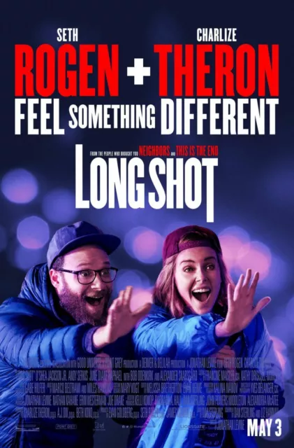 Long Shot - original DS movie poster - 27x40 D/S 2019  Theron FINAL