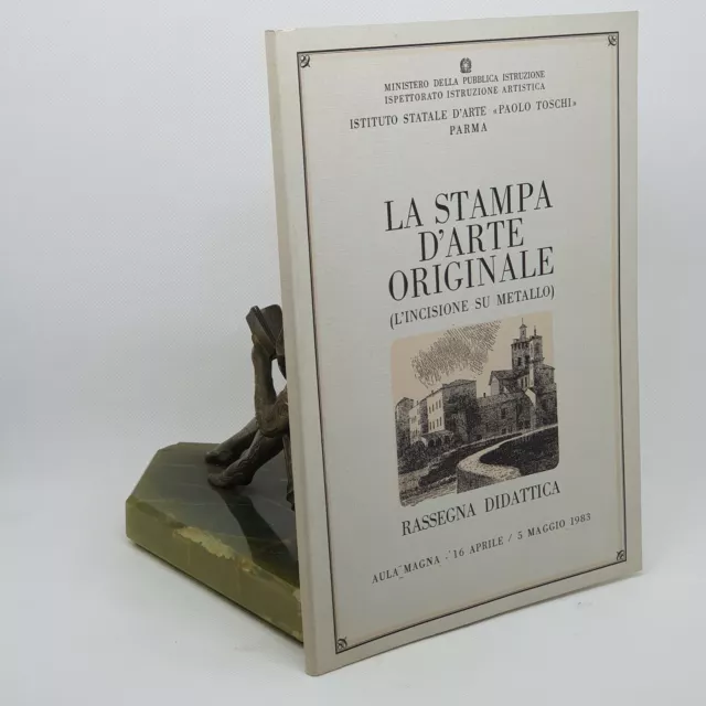 LA STAMPA D'ARTE ORIGINALE Incisione su metallo Rassegna Didattica Toschi Parma
