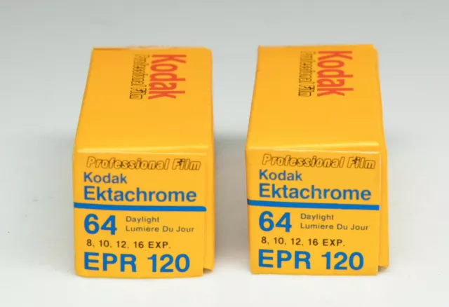 2 X Kodak Película Ektachrome 64 Epr 120