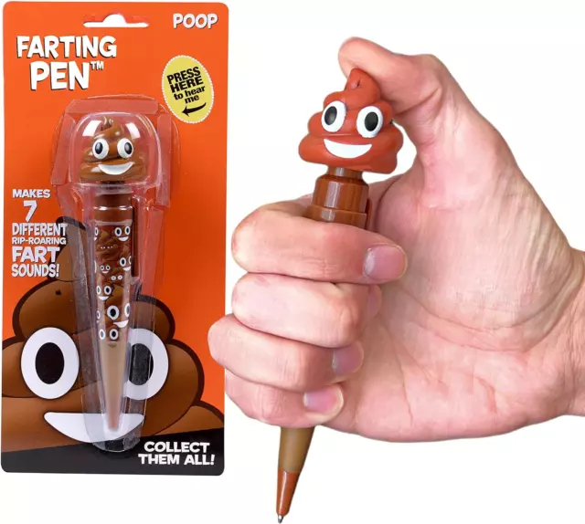 Farting Poop Pen - 7 Funny Sounds, Funny Gifts, Halloween Toys for Kids, Games,