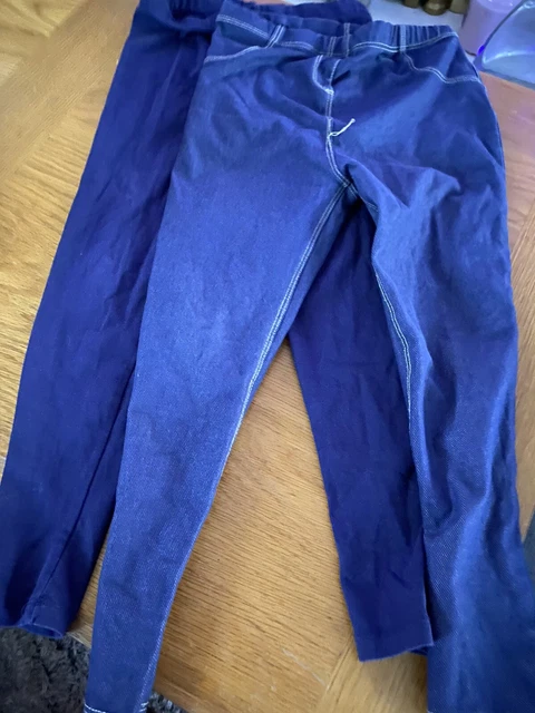 Girls  legging & jogging bundle both blue aged 6-7yrs