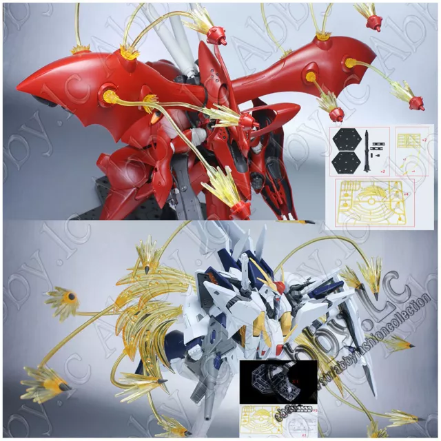 for HG 1/144 Nightingale Xi VS Penelope NWS Funnel Missile Effect Part Stand Set