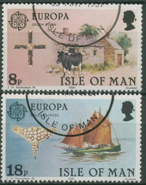 Isle of Man 1981 Europa CEPT Folklore 187/88 gestempelt