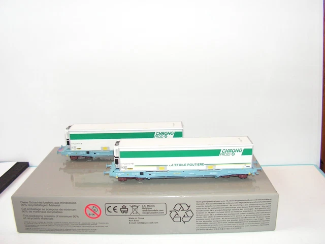 LS MODELS Lot 4 Wagons MODALOHR 30410 30411 30412 90029 - Neuf Et Rare
