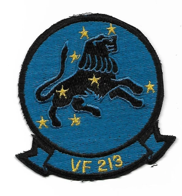 USN VF213 BLACKLIONS 1980s miramar era patch F14 TOMCAT FIGHTER SQN