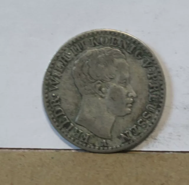 monnaie états allemand allemagne prusse 1/6th thaler 1822