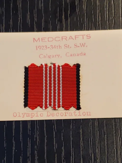 WWII German Army Olympic Award 1936 Ribbon Manufacturer Card SCARCE!!! L@@K!!!