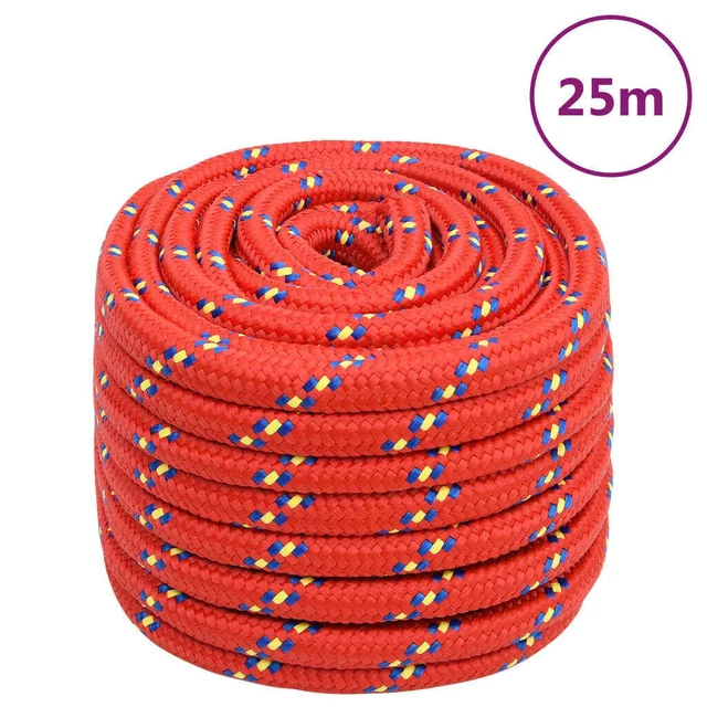 Vidaxl Corda Nautica Rossa 20 mm 25 m in Polipropilene
