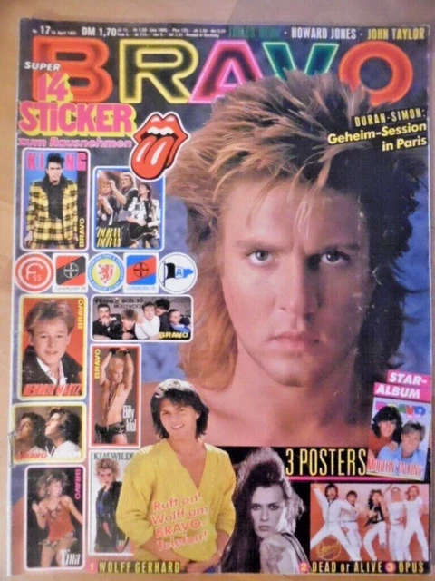 BRAVO 17- 1985 B Duran Wham Martz Lamas Ralph Macchio James Dean Paul Young Ivan