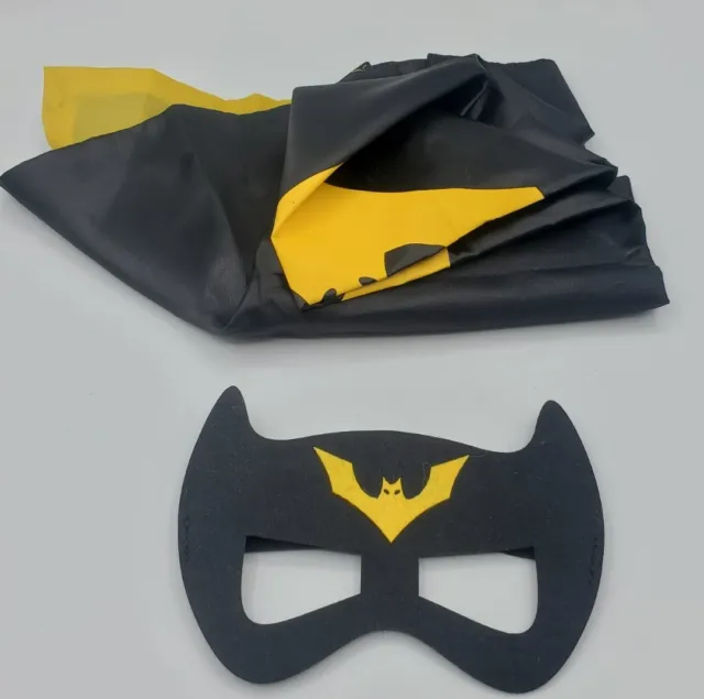 Batman Cape and Mask for Kids Super Heros Cosplay Costumes Halloween Dress Up