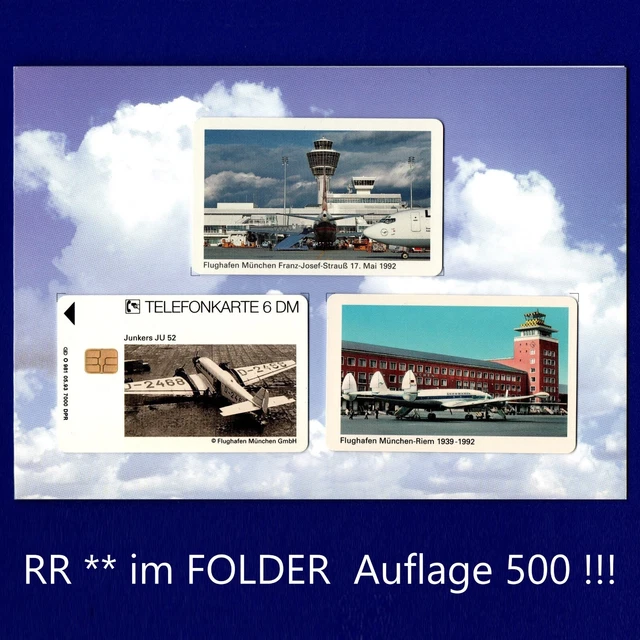 O 979 - 981 1993 ** Pieno!!!! Schede Telefoniche Aeroporto Di Monaco ++ Cartella