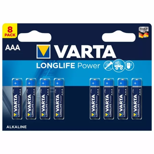 40 x Varta Longlife Power / HighEnergy 4903 AAA Micro LR03 1,5V Batterie - 5 VPE