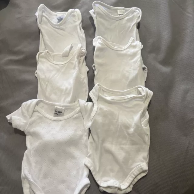 HUGE BULK Baby Boys Or Girls Singlet Rompers Size 00000, 0000, 000 GUC
