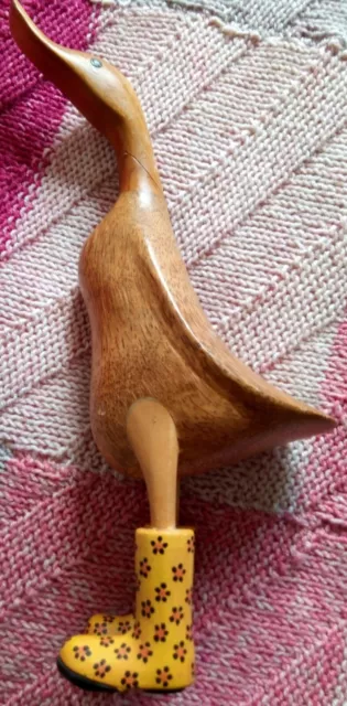 *Repaired* DCUK The Original Wooden Duck Company Carved Wood Figure Ornament