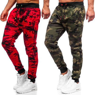 Pantaloni Sportivi Pantaloni Allenamento Pantaloni Classic Jogger SPORT MEN FITNESS Uomo Bolf motivo 