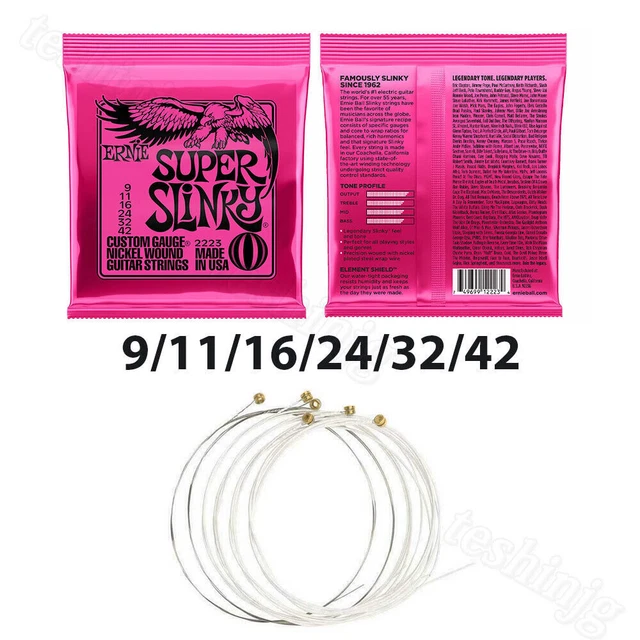 3 Sets Ernie Ball 2221/2223 Regular Slinky Electric Guitar Strings 10-46/9-42 UK 3