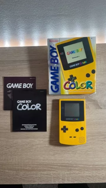 Game Boy Color Jaune - Très Bon Etat avec Boite d'origine Complet Version Fr PAL