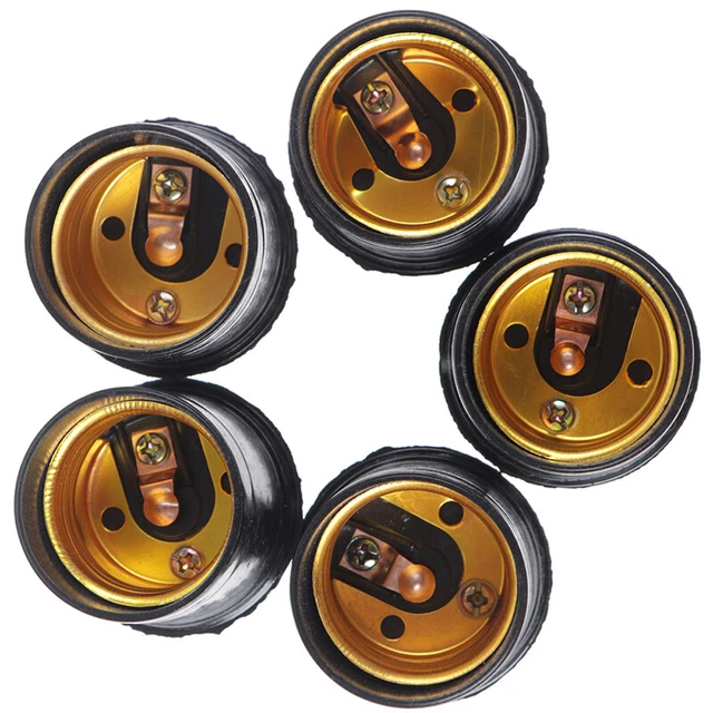 5x E27 4A Retro Light Bulb Lamp Holder Pendant Edison Screw Cap Socket FittiS LZ