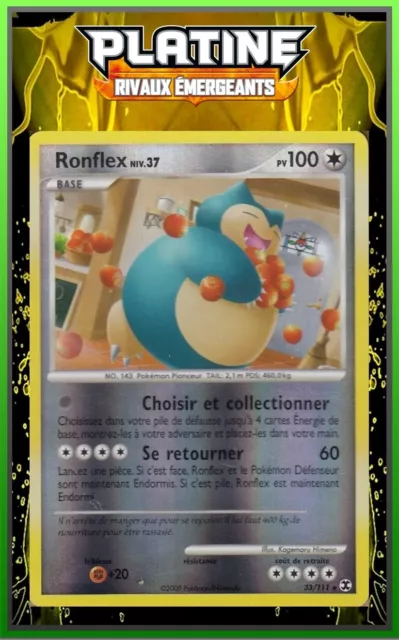 Ronflex Reverse - Platinum02: Emerging Rivals - 33/111 - Pokemon Card FR