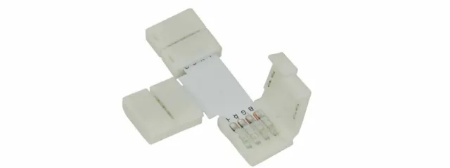 Lyyt DIY RGB LED Tape Kit  T Connectors - 10mm X - pack of 5 - RGB10-X