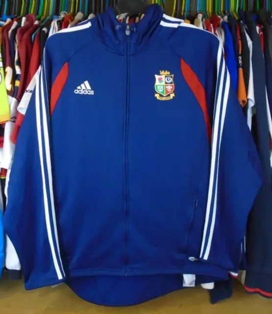 BRITISH IRISH LIONS adidas CLIMAWARM RUGBY TRACKSUIT JACKET TOP LARGE