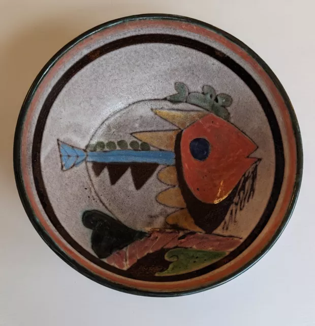 Vintage Portuguese Casa Algarve Porches Pottery Fish Bowl Picasso Influence