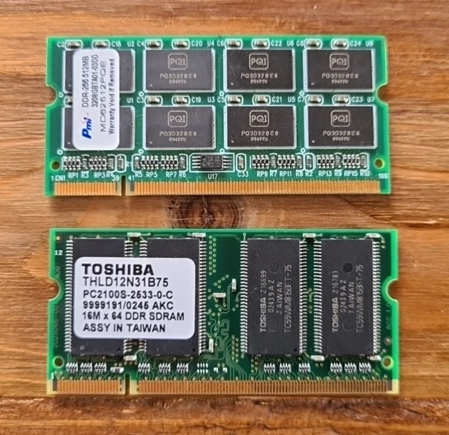 Lot De Barrettes Mémoire RAM Pour Pièces Détachées Ou Récupération