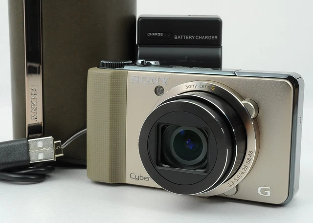 【美品】SONY/Cubershot DSC-HX9V ゴールド Sony Digital Camera DSC-HX9V Cyber Shot Gold 16x 16.2 MP