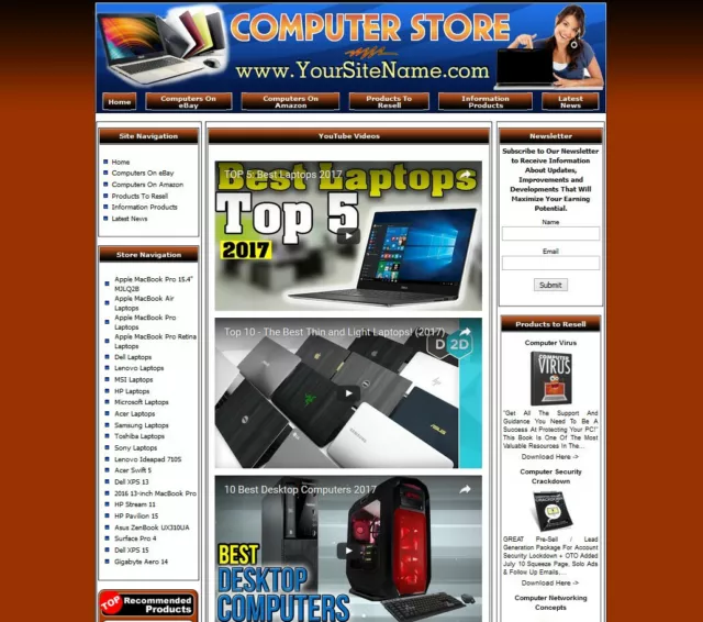 Computers, Notebooks, Tablets Store Website Business For Sale. Amazon  Dropship.