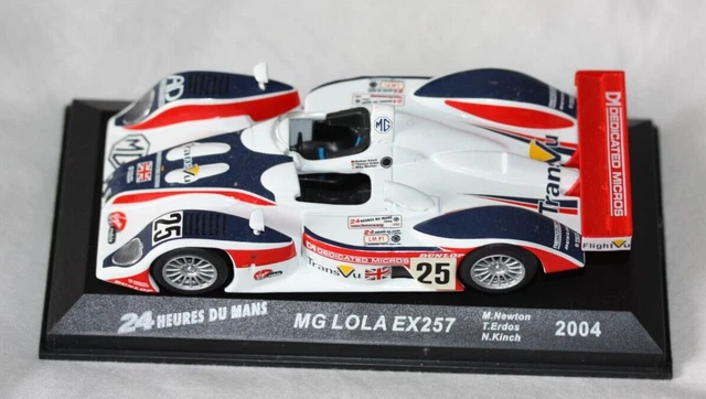 MG Lola EX257 (2004) 24 heures du Mans 1/43 Blanc/Rouge Blanc/Rouge