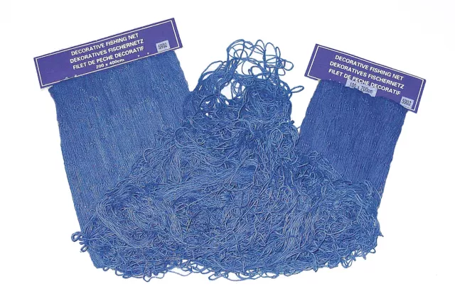 Fischernetz in Blau 100x200 cm - Perfekte maritime Dekoration - sc-5903