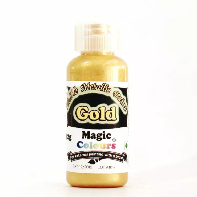 Magic Colours 100% Edible Gold Metallic Food Paint - 32g