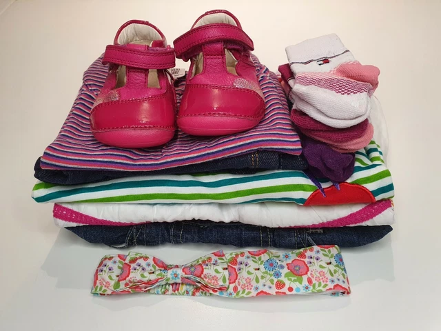 6-9 Months Baby Girl Clothes outfit Bundle Joblot Dress sleepsuit Jeans  shoes65