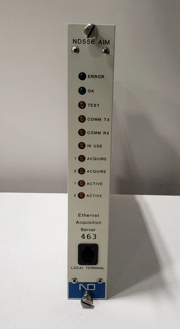 Nuclear Data ND556 AIM 880763 Ethernet Acquisition Server NIM BIN Canberra