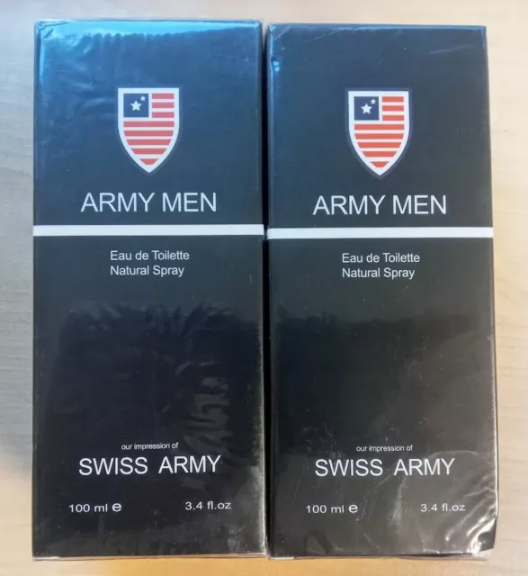 2 X ARMY Men High Quality Impression Cologne Perfumes Fragrance 3.4fl.oz EDT