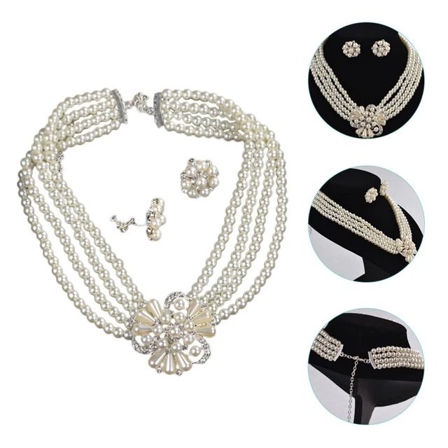 1 Set Dekorative Elegante Exquisite Perle Set Schmuck Für Frauen