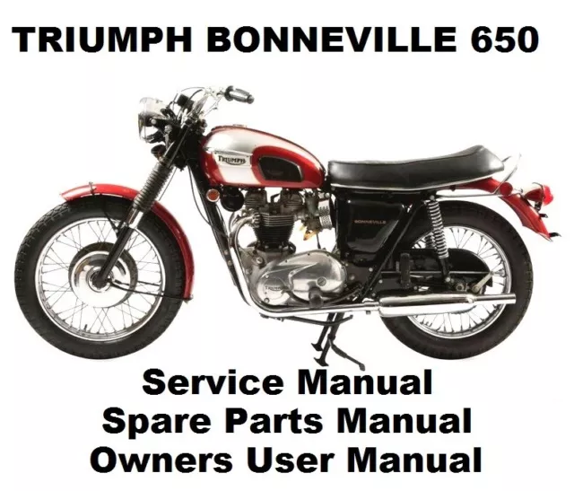 TRIUMPH BONNEVILLE 650 T120 - Owners Workshop Service Repair Manual PDF files