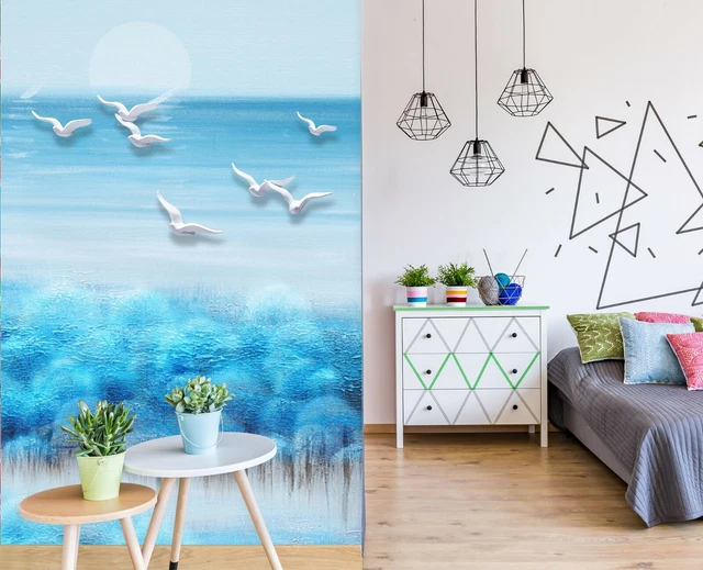 Papier Peint 3D Paysage Du Yangtsé - Auto-adhésif - Motif Décoration Murale - Neuf