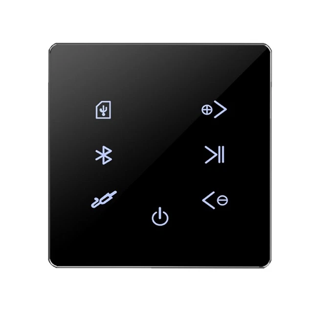 VBESTLIFE Amplificador De Música De Pared Bluetooth 5.3 – 40 W Con Pantalla LCD Y Mando A Distancia Por IR Reproductor De Pared Para Casa Y Comercio