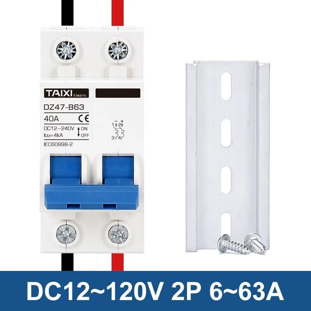 DC MINIATURE DISJONCTEUR 2-Pole 240V 32Amp Isolant Dc Déconnecte