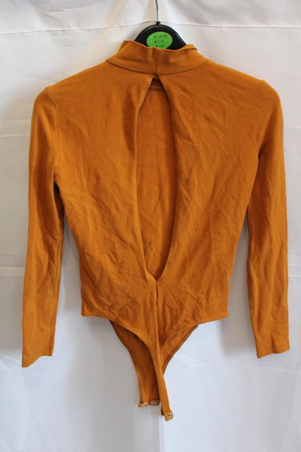 American Apparel Bodysuit Womens in Orange Size XS Small - Open Back - Gorgeous American Apparel Bodysuit Womens in Orange Size XS Small - Open Back - Gorgeous