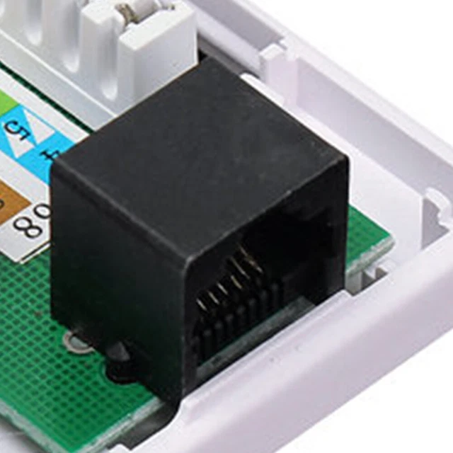 RJ45 NETWORK CONNECTOR Information Module Ethernet Single Port Box ...