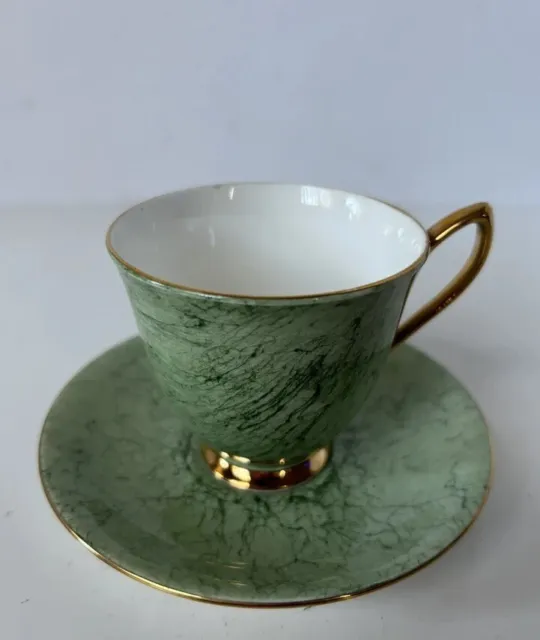 Royal Albert Gossamer Bone China Green Tea Cup And Saucer