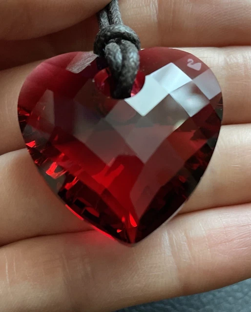 Collana Ciondolo Cuore Rosso Originale Swarovski 662628