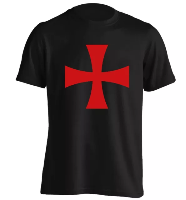 Knights Templar, t-shirt armour flag costume cross bible medieval crusades 3594