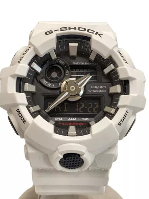 CASIO QUARTZ WATCH G-SHOCK digital analog rubber BLK WHT $146.28 - PicClick