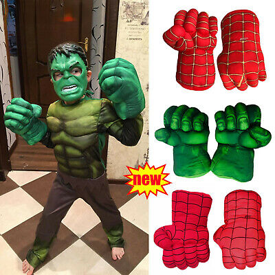 Rollenspiel Kostüm Requisiten BLOUR 2 Stück Hulk-Handschuhe Hulk Spiderman Boxhandschuhe Boxtrainingshandschuhe für Kinder 